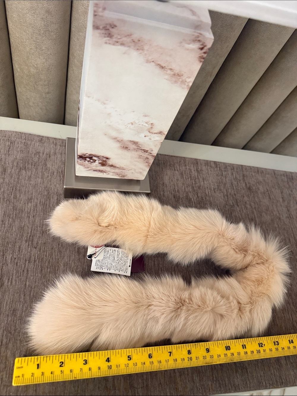 Japanese fox fur scarf clip on. NWT - Picture 10 of 12
